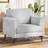37.8W'' Oversized Upholstered Linen Accent Chair For Living Room & Bedroom – Modern Comfy Armchair With Metal Legs(Set Of 2)-1620387948