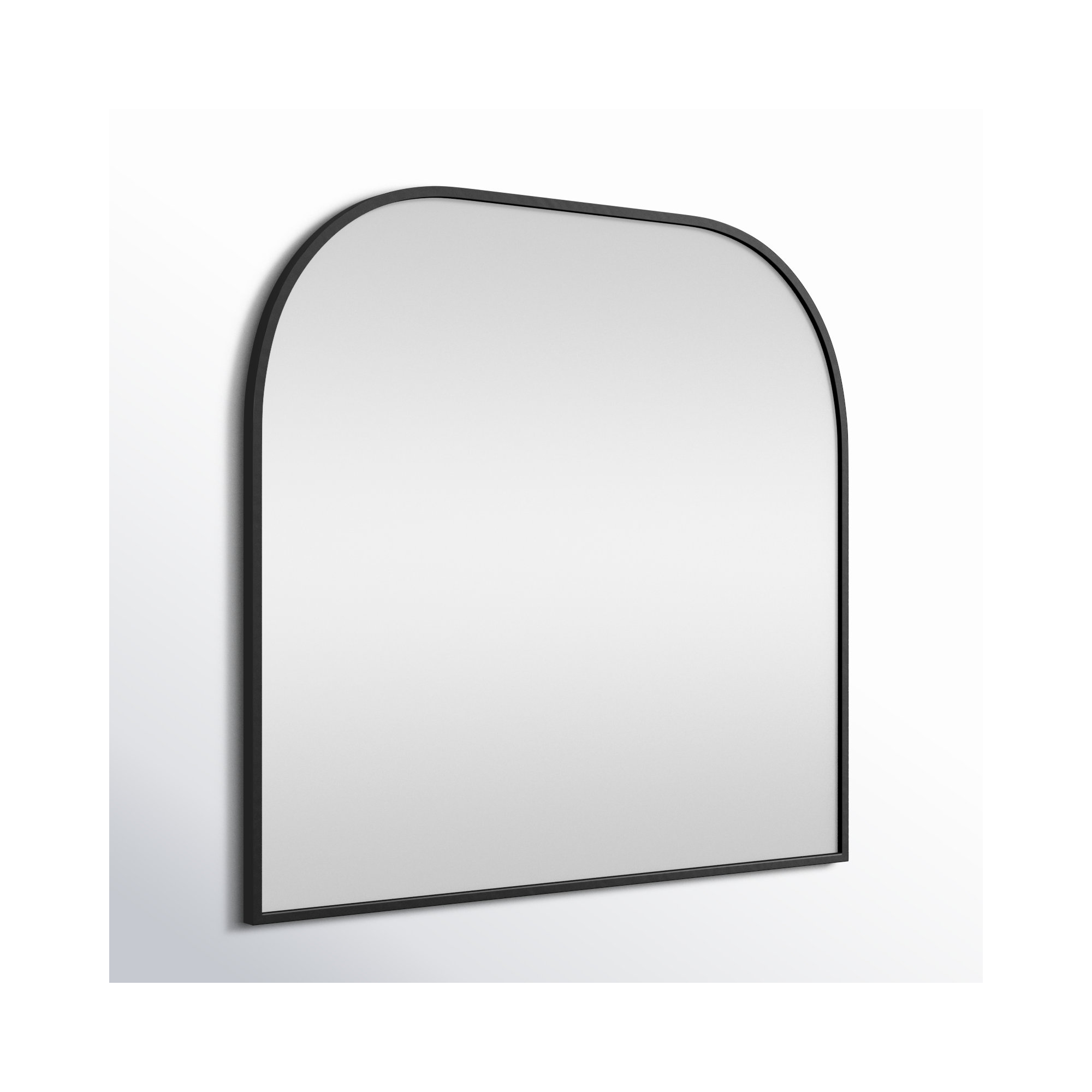 Sabine Metal Wide Arch Wall Mirror, Black, 34" x 36"
