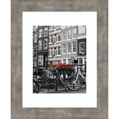 Narell Silver Wood Picture Frame with Mat
