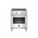 Bertazzoni 30" 4.7 Cubic Feet Electric Free Standing Range with Induction Cooktop
