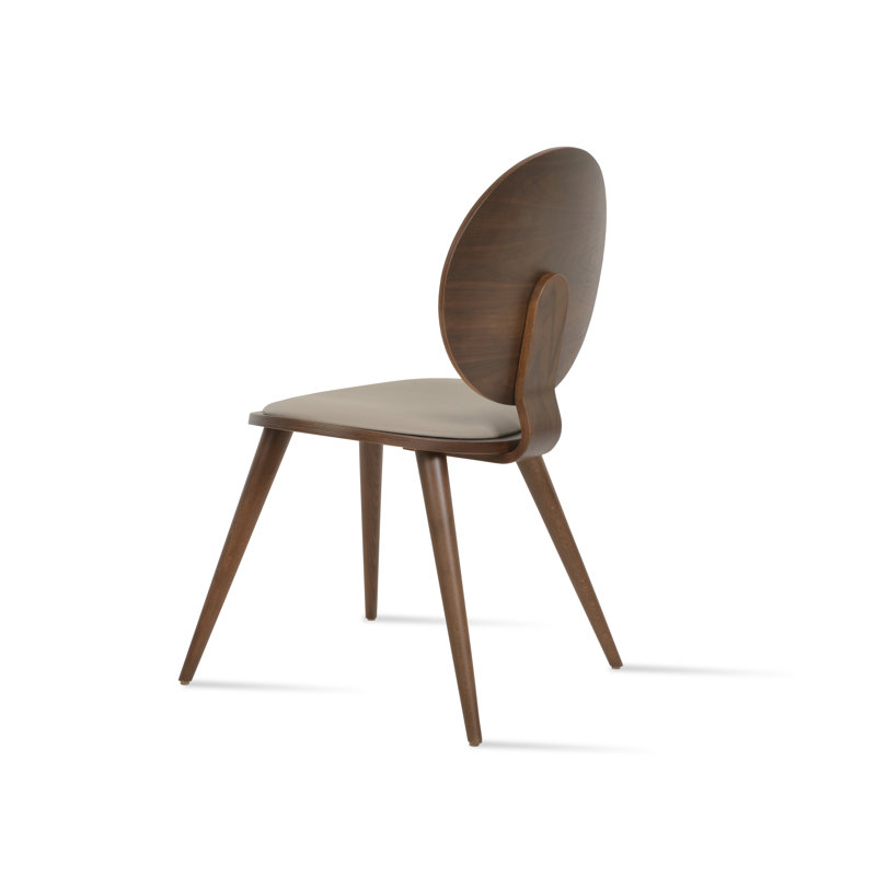 Tokyo Side Chair, Bone Faux Leather