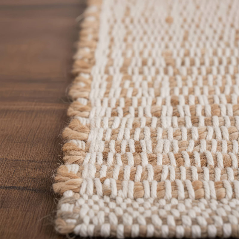 Tapis campagnard en jute et coton Colston, Rectangle 2 pi x 3 pi