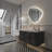 Wall Mounted Back Light Bathroom Frameless Drop Shape LED Mirror With Anti- Fog And Memory Function