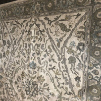 Stanley Floral Handmade Tufted Wool Green/Beige Area Rug August Grove Rug Size: Rectangle 8'6 x 11'6