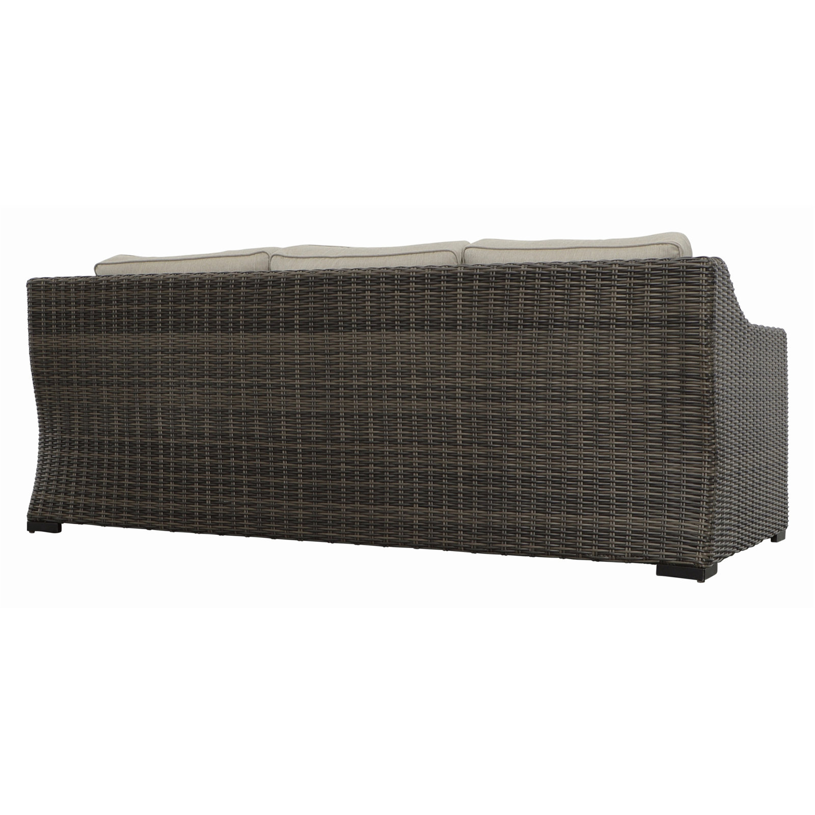 Marbella 84'' Wide Straight Premium All-Weather Wicker Patio Sofa with Cushions