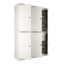 Garde-manger 100% bois massif 48,5 po avec portes Shaker, 2 tiroirs et tablettes réglables-770343777