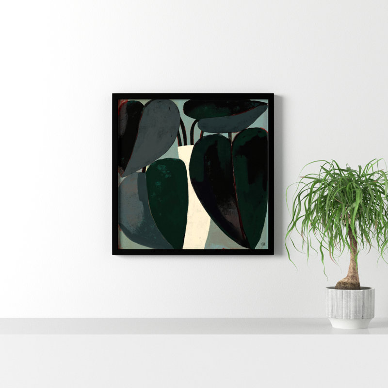 Fall Plant by StudioM, Black, 30" H x 30" W x 1.25" D