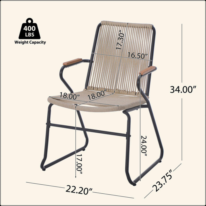 Chaise en pierre de lune (ensemble de 2)