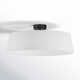 Melva Single Light Linen LED Semi Flush Mount