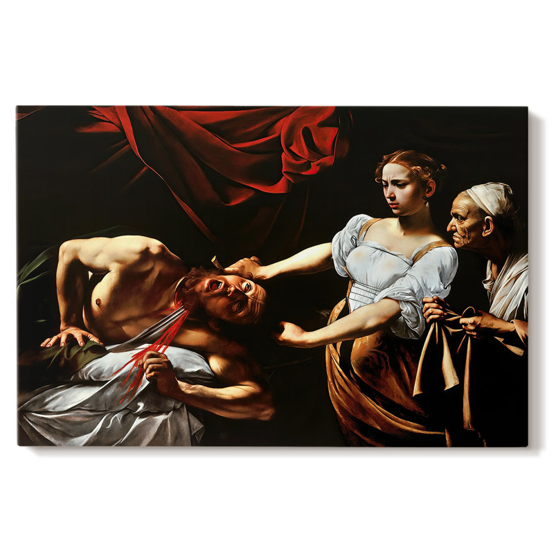 Judith décapitant Holofernes-Caravage-Gallery, toile tendue-c. 1599-1602, 32 x 48