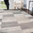 Krasimir Modern Patchwork Indoor Geometric Silver Area Rug-1900341748