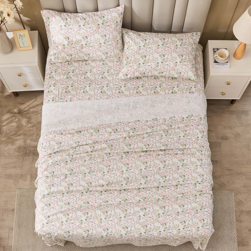 Gogreen 100% Cotton 3PC Deep Pocket Twin Sheet Set Fit 16", Breathable Super Soft Twin Size Sheet Set, Luxury Hotel Style Home Decor Twin Bed Sheet Set, Gift For Women, Men