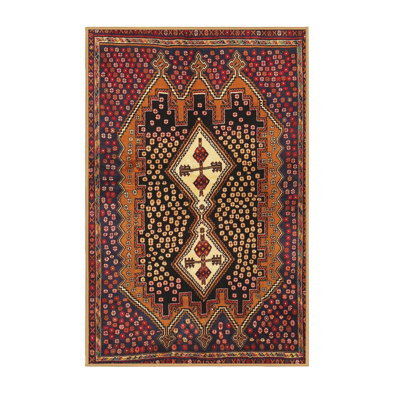 Tapis brun Southwestern, Rectangle 2 pi x 5 pi