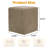 Modern Square Upholstered Ottoman with Solid Wood Frame Set Of 2-582441502