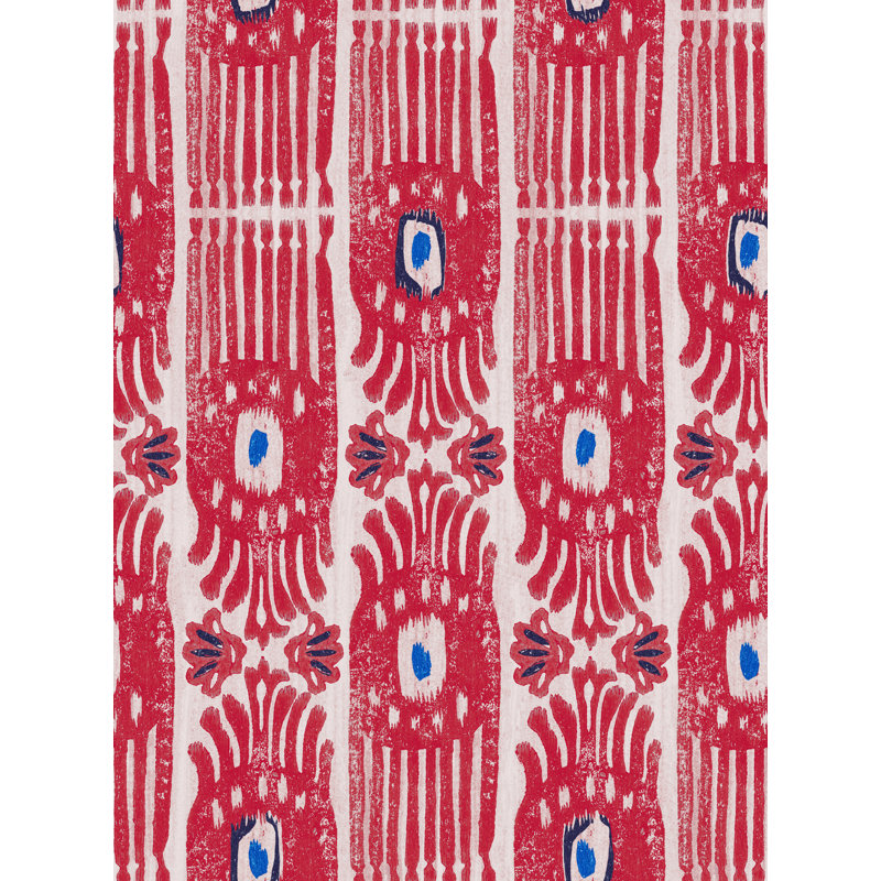 MINNIE KEMP X MINDTHEGAP Wallpaper Roll, Red/White/Blue