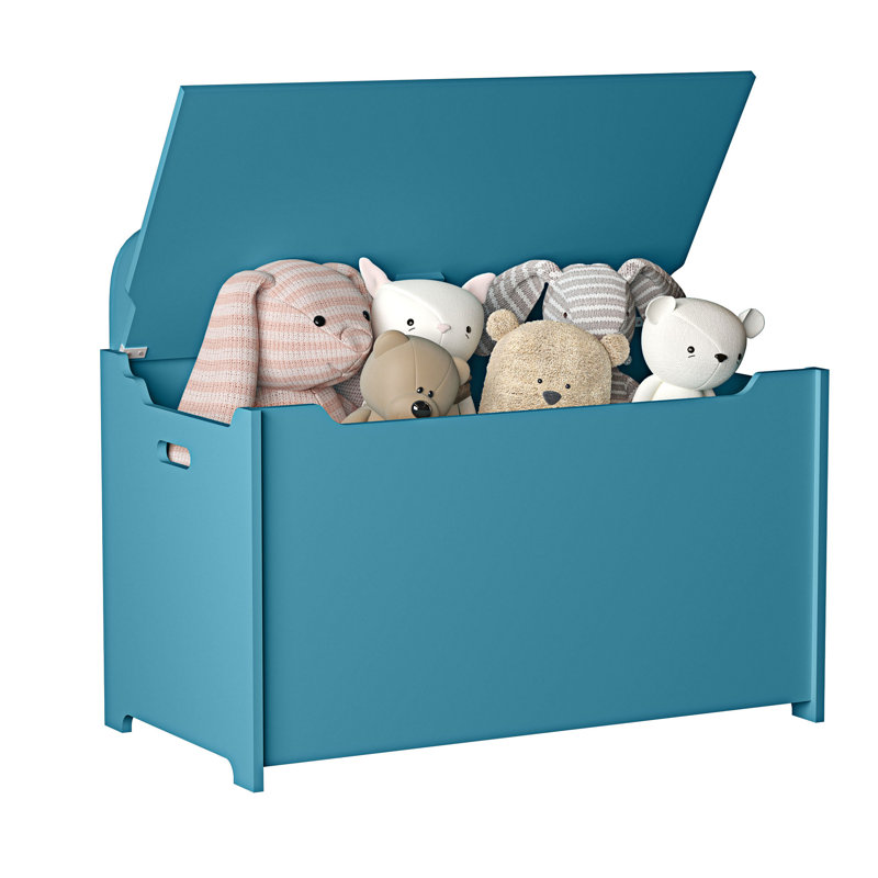 Ebern Designs Toy Storage Bench, Teal