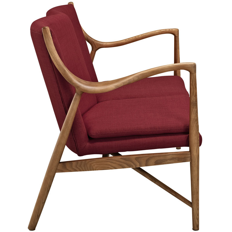 Modway Heed Loveseat, Wool/Viscose Maple Red