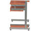 Bureau d'ordinateur complet, grain de bois-1896454867