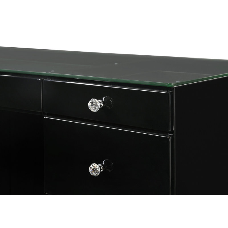 Ensemble de meuble-lavabo 3 pièces 3 pièces, Noir