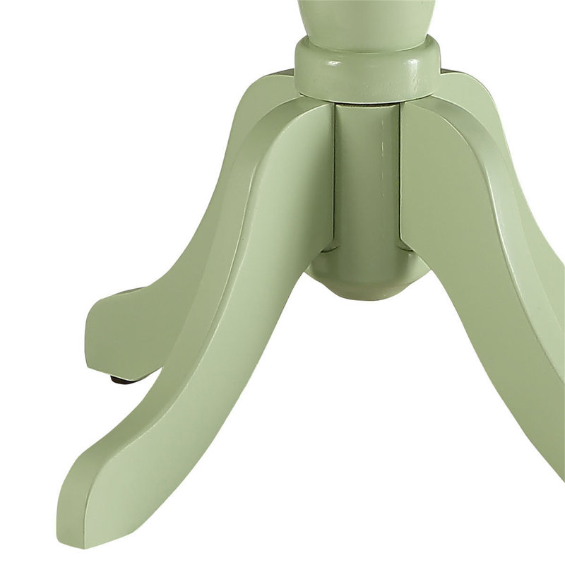 Table d'appoint vert clair avec piédestal tourné, Vert clair