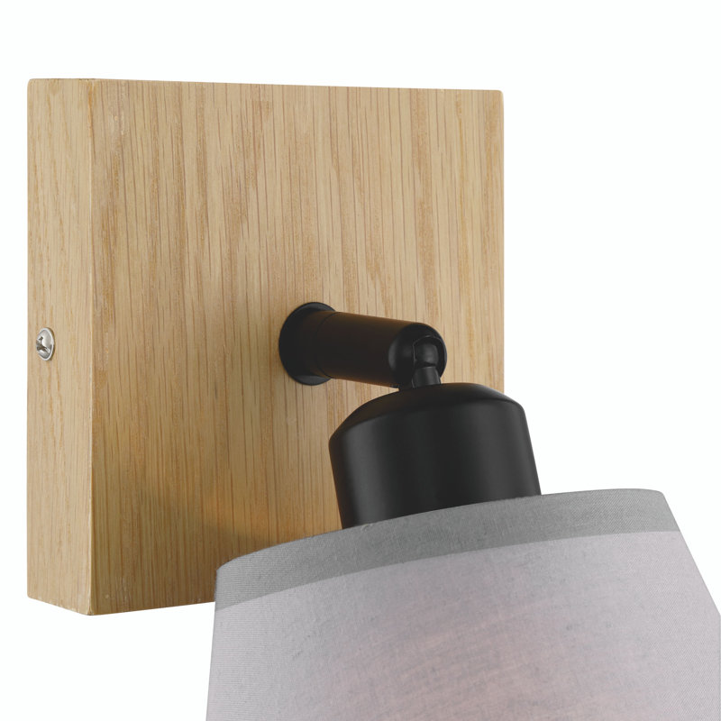 Taffney Wood Swing Arm Wall Light