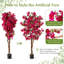 Bougainvillée artificiel 6 pi avec 610 fleurs-486327347