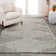 Elm Diamond Stripe Geometric Shag Gray/Ivory Rug