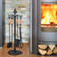Kamra Iron Fireplace Tool Set