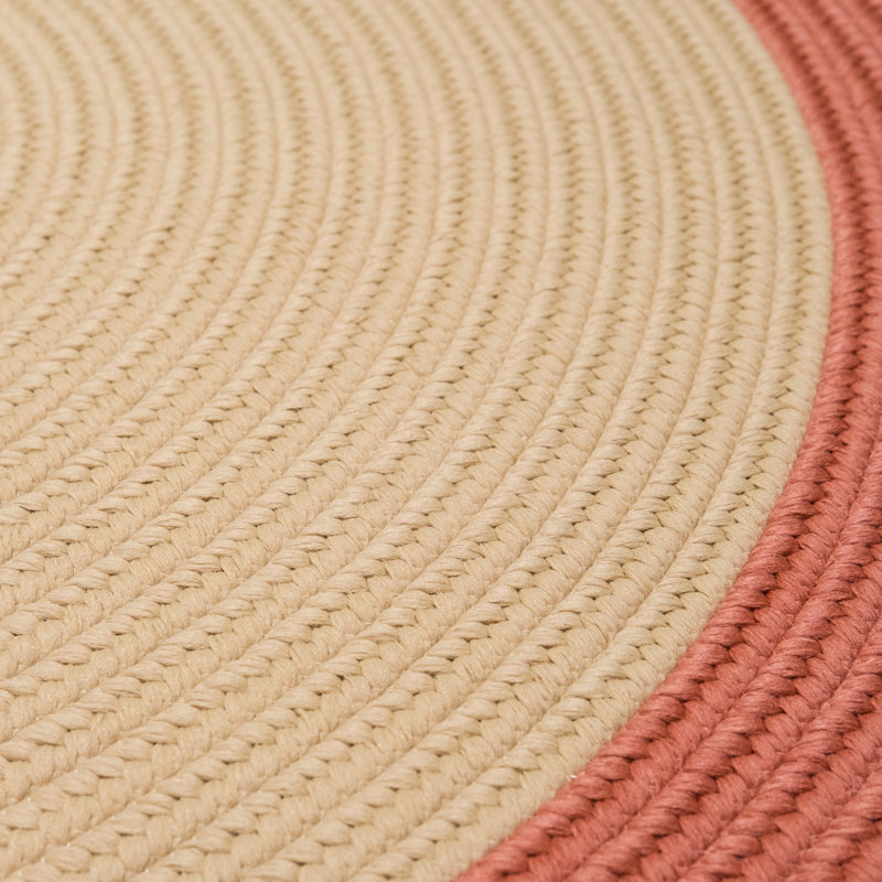 Paillasson Kajahli, Beige/rouge, L 70 po x L 70 po