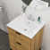 24"X19.7" White Rectangular Single Vanity Top With Overflow(Sink Only)