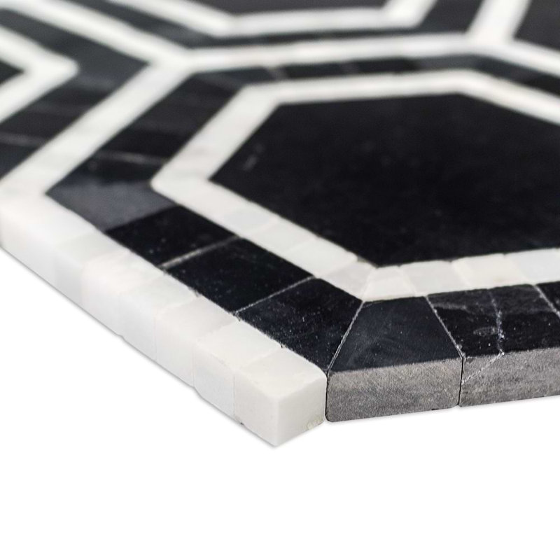 Nova Hole Marble Tiles, Black Hole