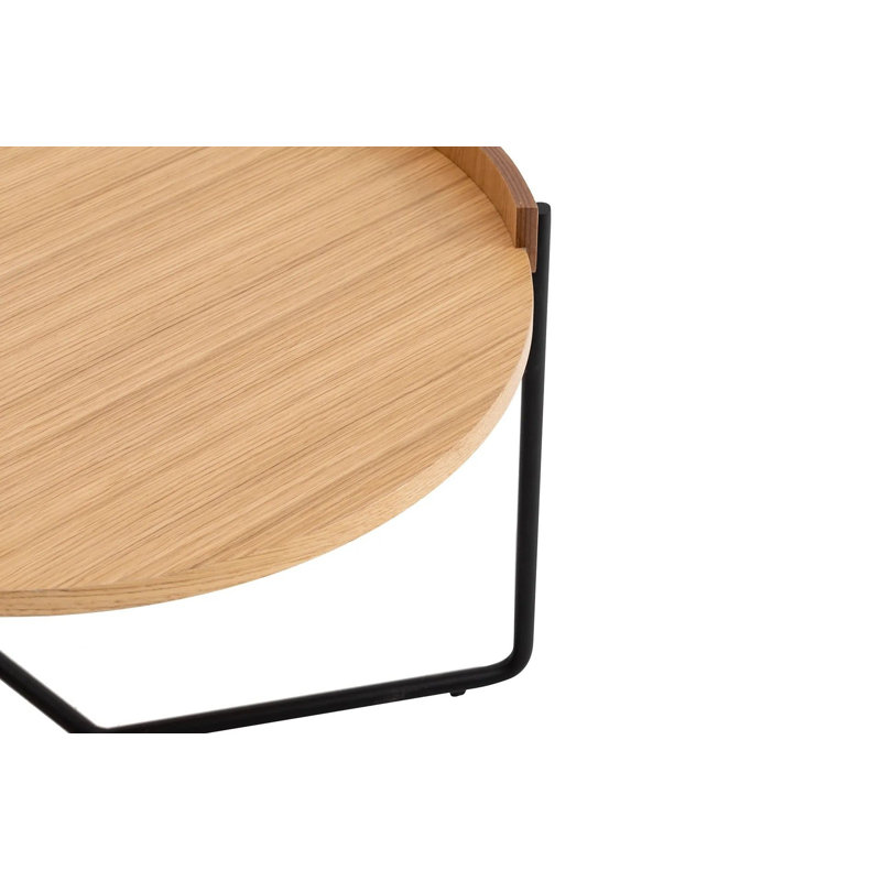 Ensemble de 2 tables gigognes modernes, design scandinave, finition naturelle, 31,5 po x 20,1 po x 31,5 po et 23,6 po x 16,1 po x 23,6 po | 100% panneau de fibres à densité moyenne avec pieds en métal, capacité de poids: 33 lb | Élégant et fonctionnel pour la maison ou le bureau