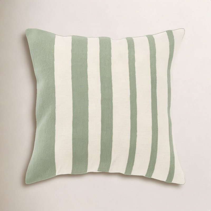 Coussin Karka, Vert / Naturel
