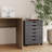 Carrena Gray 6 Drawer Wide Rolling Storage Cart-616229931