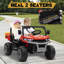 Camion à benne basculante rouge pour enfants avec télécommande, 2 places, Bluetooth, lumières DEL et 4 moteurs-88567244