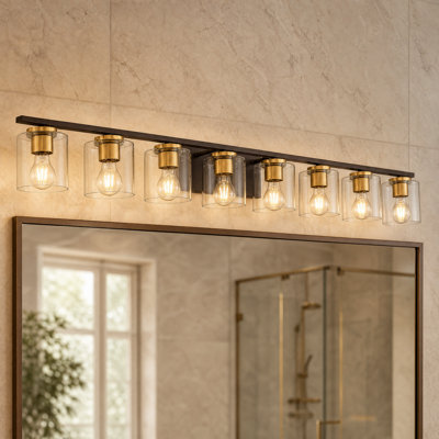 Éclairage pour meuble-lavabo 8 lumières Farmhouse