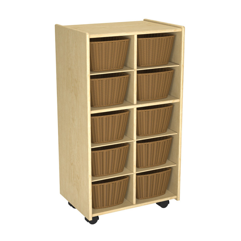 10 Compartment Manufactured Wood Cubby