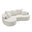 Canapé modulaire courbé à compression 2 pièces Bridger-500192132