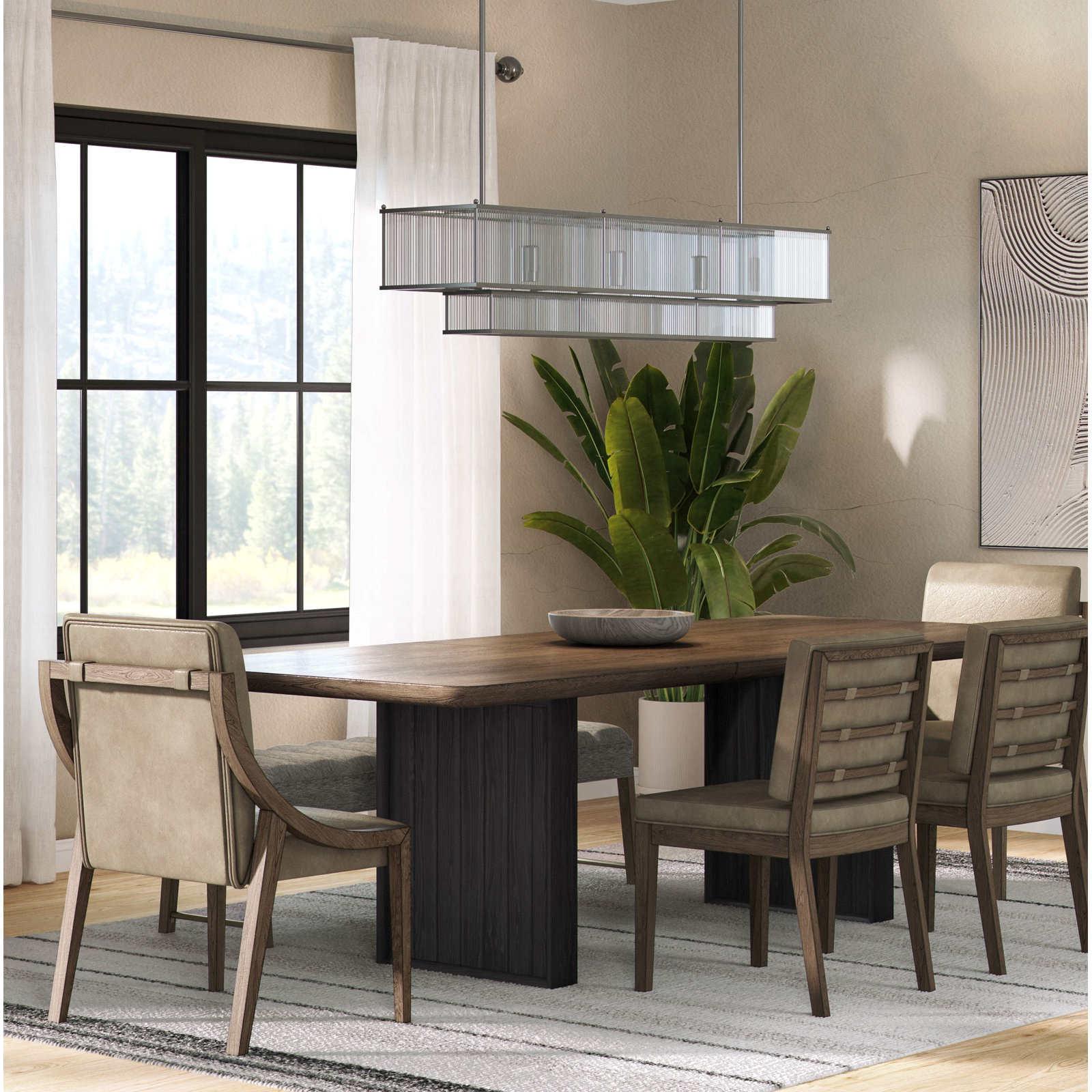 Ashleigh Genuine Leather Dining Chair