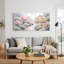 Art sur toile rose-133468290