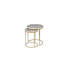 Tables gigognes | Table basse gigogne en marbre brun avec structure en métal-1327985743-1337405269