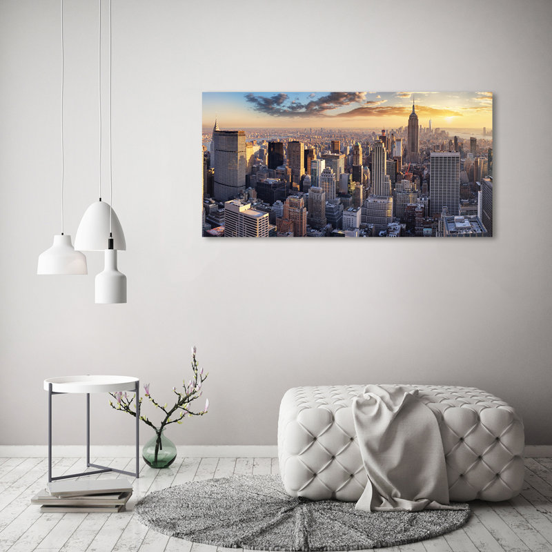 New York Bird Flight - Wrapped Canvas Print