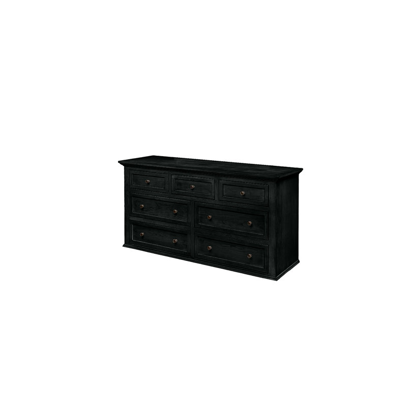 Commode 7 tiroirs Modern, Noir