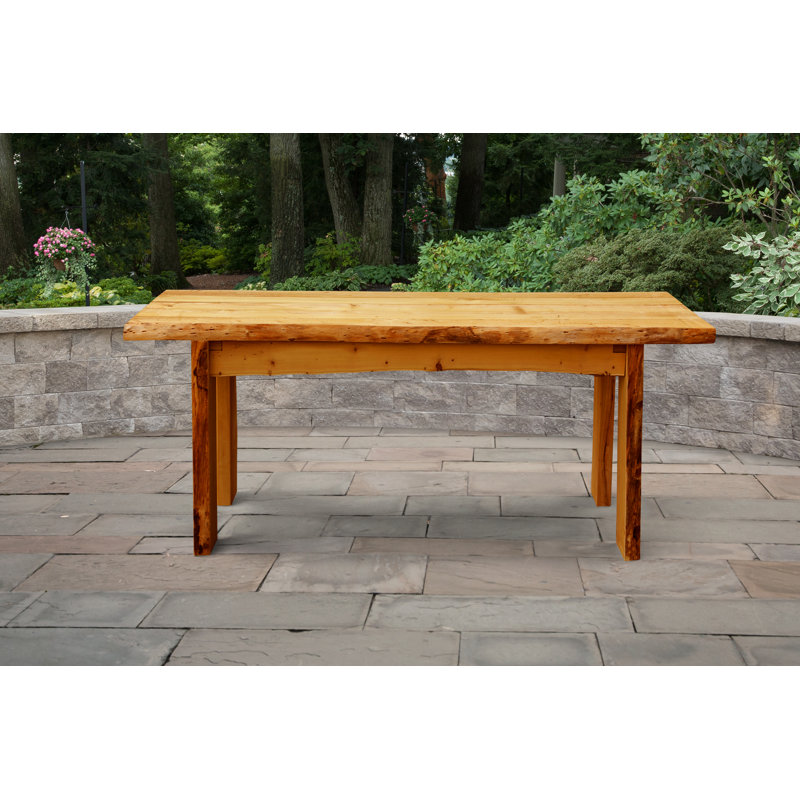 Table de salle à manger en bois Raphael, Teinture cèdre, H 30 po x L 70 po x l 28 po