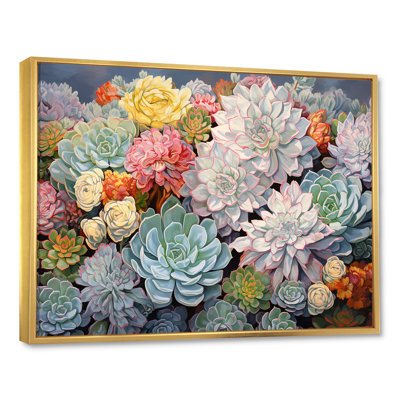 Breloque succulente bleue