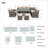 Angelica Wicker 8 - Person Patio Conversation Set with Cushions