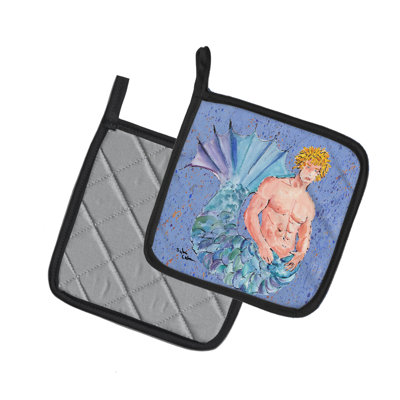 Caroline's Treasures Merman Polyester Potholder
