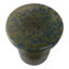 Glass and Metal Accent Table with Modern Sculptural Design.