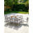Seehill 9 Piece Outdoor Dining Set For 8, Limed Oak Jeffrey With Umbrella Hole, Rust-Resistant Patio Furniture Set, Deep Seating Patio Chairs And Table For Deck, Garden, Backyard