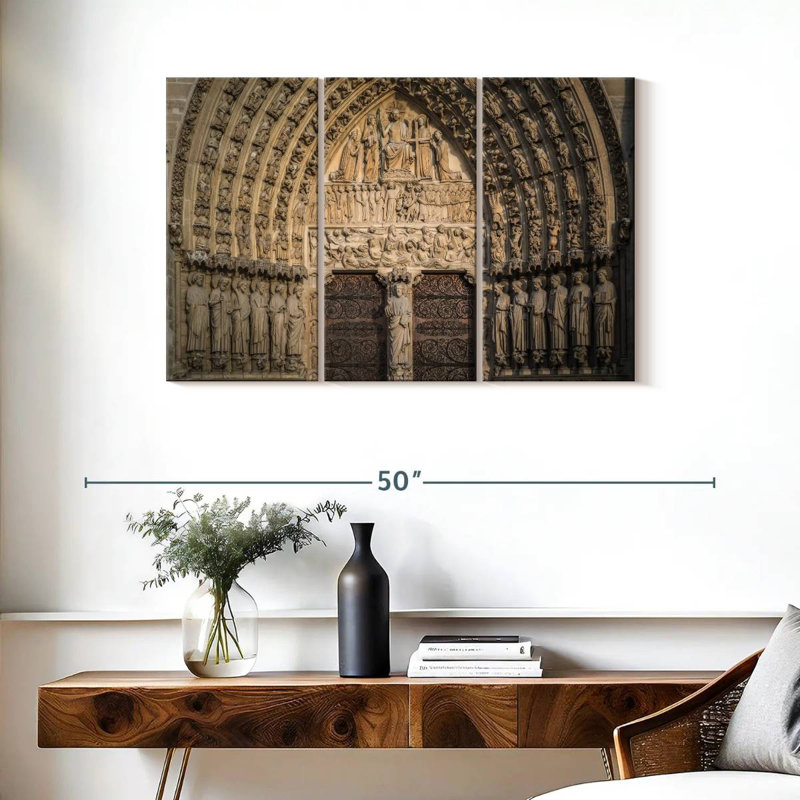 Lilie Inside Notre Dame De Paris, 24" H x 38" W